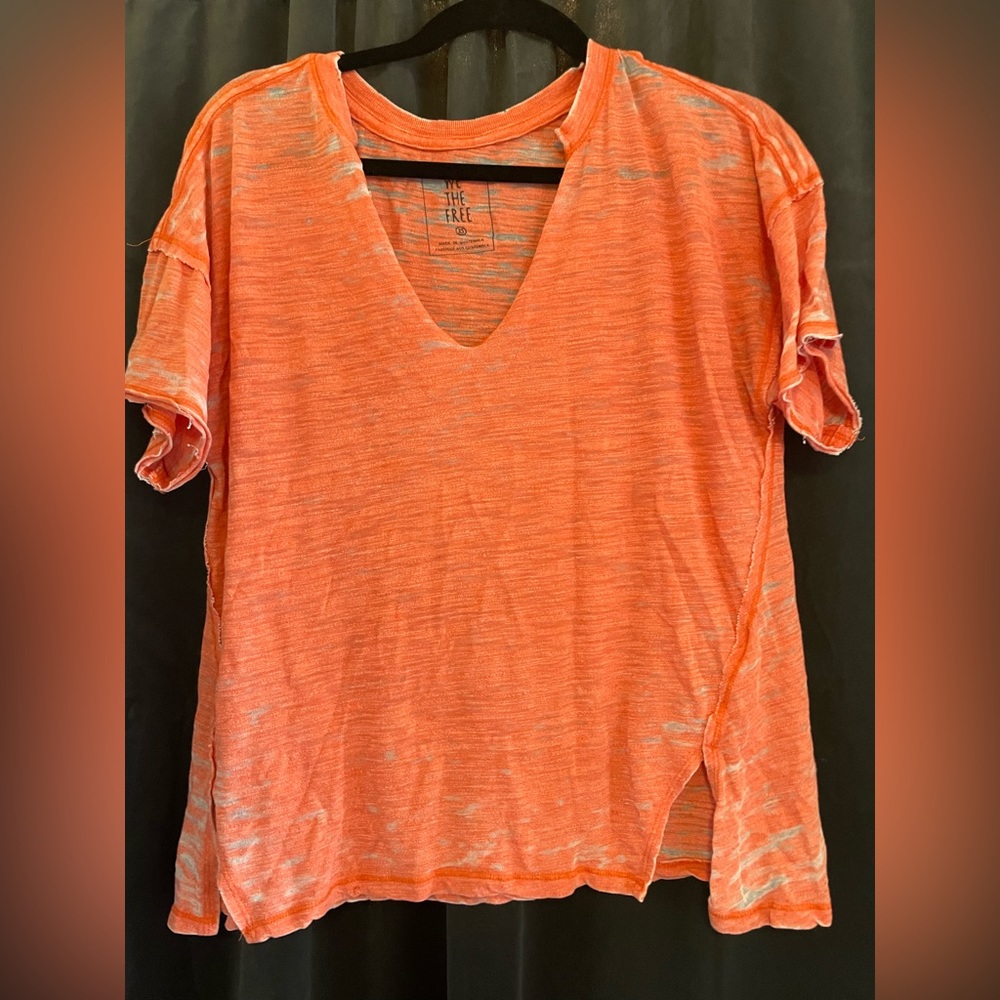 Orange pink t shirt